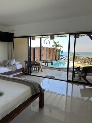 Sunset Suite Ocean View Private Pool | 記憶棉床墊、獨特設計、獨特裝修、遮光窗簾/窗簾