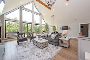 Smart TV, caminetto, lettore DVD