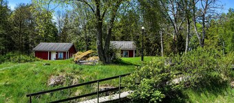 Lake front home in Asarum with kitchen