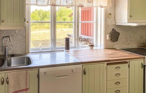 Kühlschrank, Mikrowelle, Herdplatte, Geschirrspüler