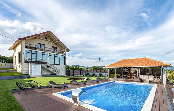 A heated pool