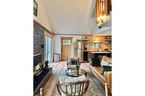 Living area - NEW - Lakefront Loft - 2 min from ORV Trails!  (Mancelona)