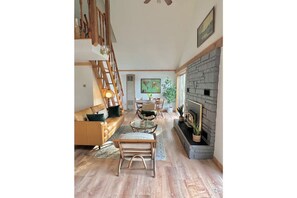 Living area - NEW - Lakefront Loft - 2 min from ORV Trails!  (Mancelona)