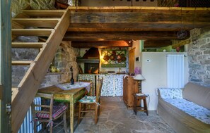 Télévision, cheminée