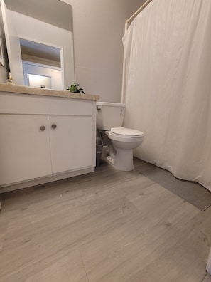 Combined shower/tub