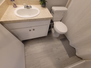 Combined shower/tub