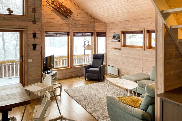 Televisión, chimenea