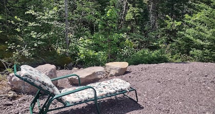 Secluded wooded getaway steps from the salt water