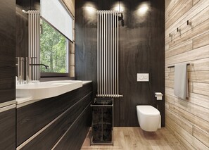 Combinació de dutxa i banyera, banyera d'hidromassatge i bidet 