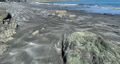 Breathtaking ocean views from the comfort of a lovely home with expansive deck.