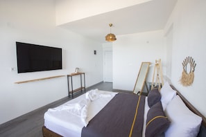 Deluxe Double Room | Egyptian cotton sheets, premium bedding, down comforters - Surla Hotel (Urla)