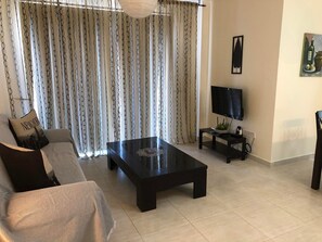 Living area - Best Couple Vacation Apartment - 10 min away from the beach ! (Paphos)