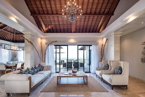 Villa Dewi Lanjar | Living room | 43-inch LCD TV with cable channels, TV - Karang Saujana Estate (Kutuh)