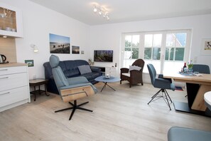 TV, DVD player, stereo