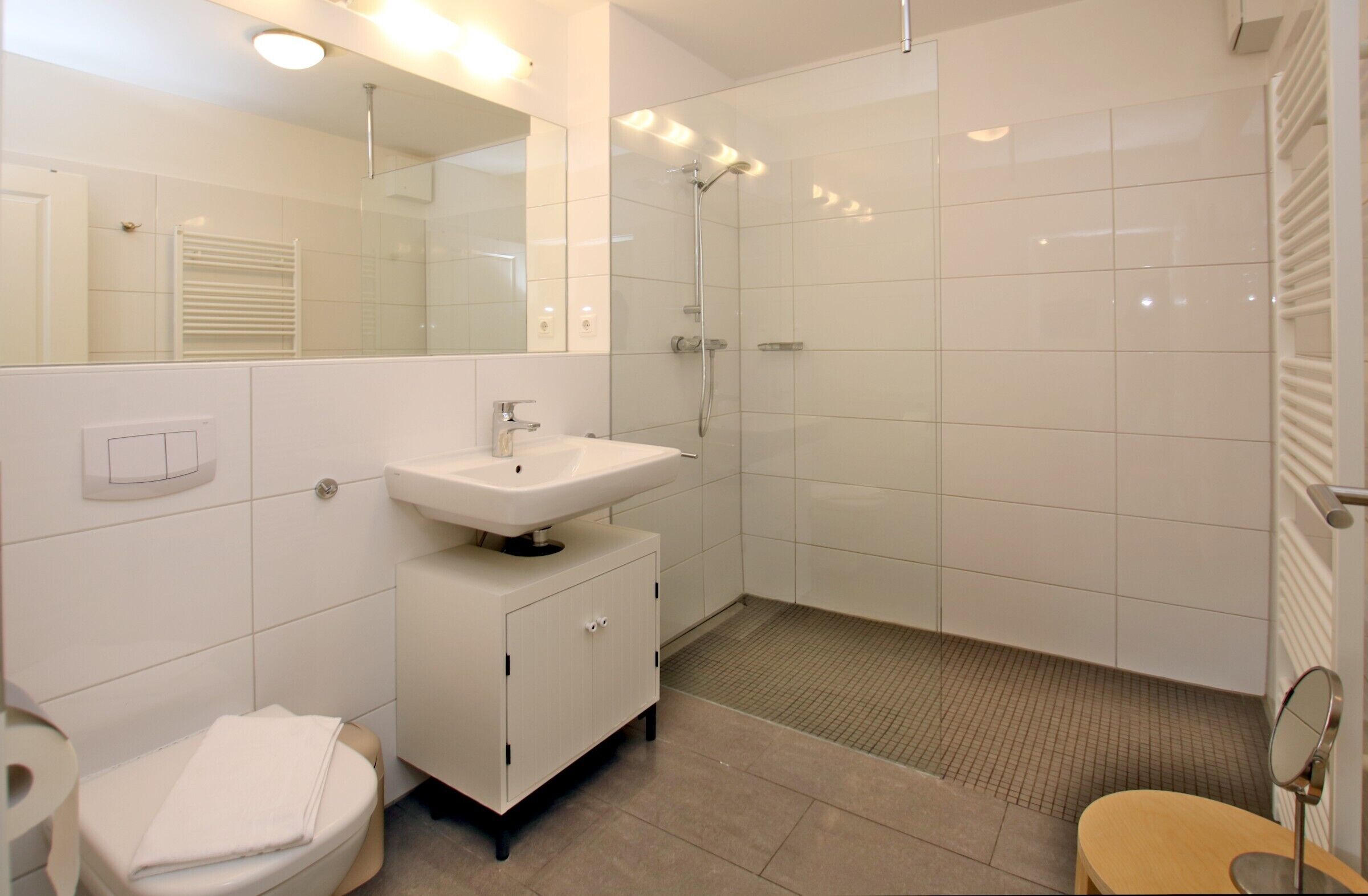 Shower, hair dryer