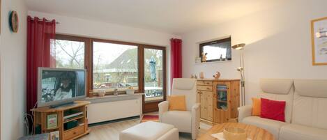 Fernseher, DVD-Player, Stereoanlage