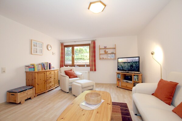 Fernseher, DVD-Player, Stereoanlage