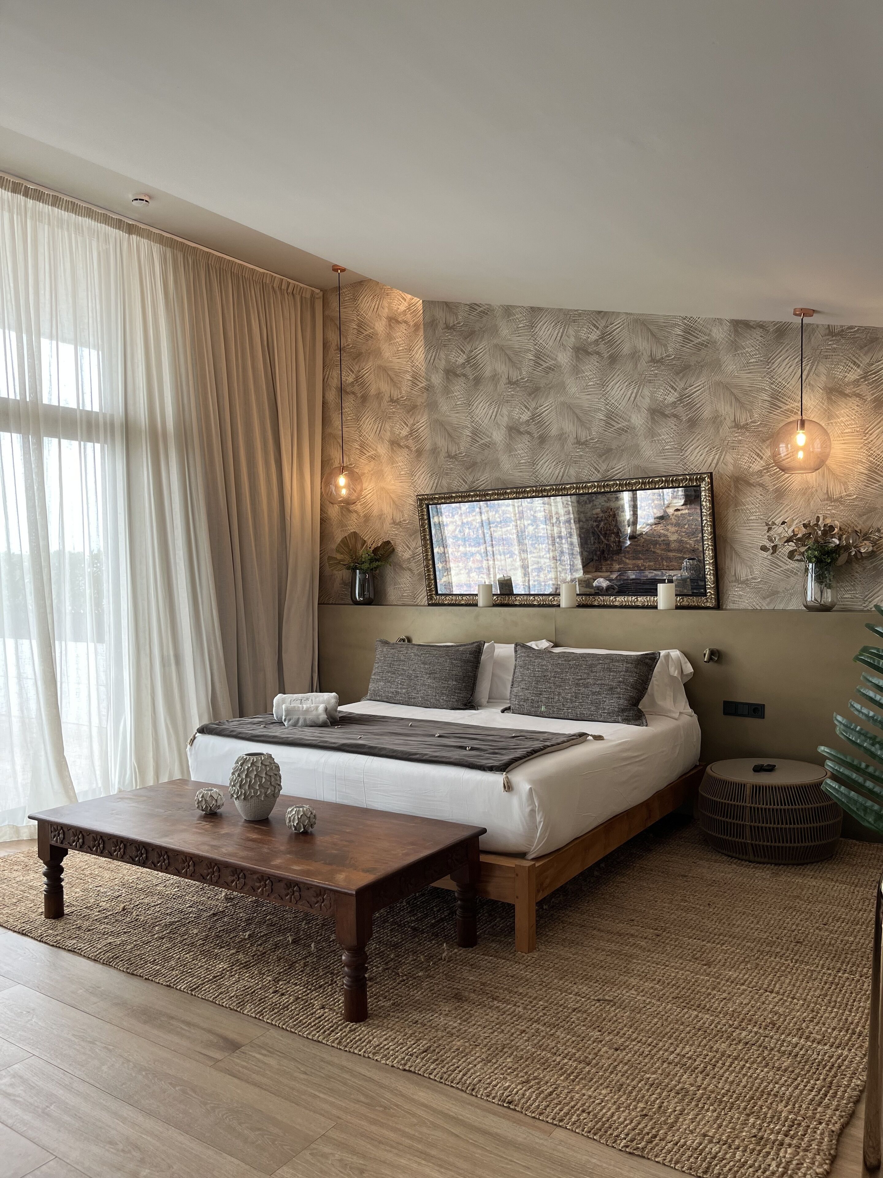 deluxe double room, terrace, sea view | premium bedding, minibar, in-room safe, desk