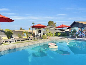 A heated pool