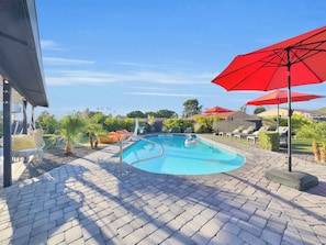A heated pool