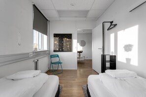 Minibar, desk, blackout drapes, soundproofing