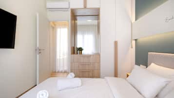 Appartement Exclusif, 2 chambres, non-fumeurs, 2 salles de bains | Coffres-forts dans les chambres, décoration personnalisée