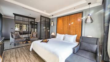 Premium bedding, down duvets, memory-foam beds, in-room safe