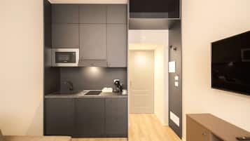 Exclusive-suite | Privat køkken | Espressomaskine, kaffe-/temaskine, spisebord