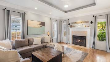 TV connectée, cheminée