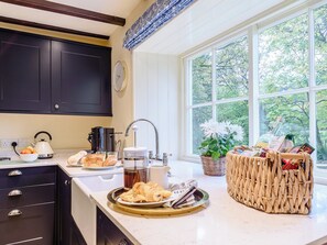 Dishwasher, highchair, cookware/dishes/utensils