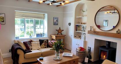 17th-century cottage overlooking village green.