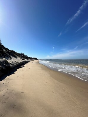 Vlak bij het strand