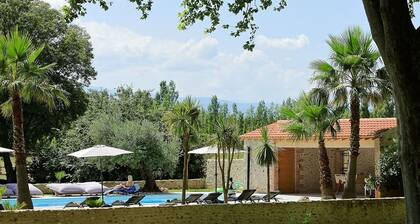 Gîte-Massane-Apartment-Ensuite with Bath-Courtyard view
