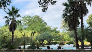 A heated pool