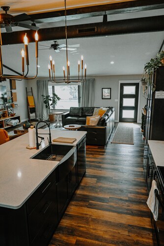 Luxury New Home just steps to Lambeau. Tailgate ready.
Perfect for large groups.