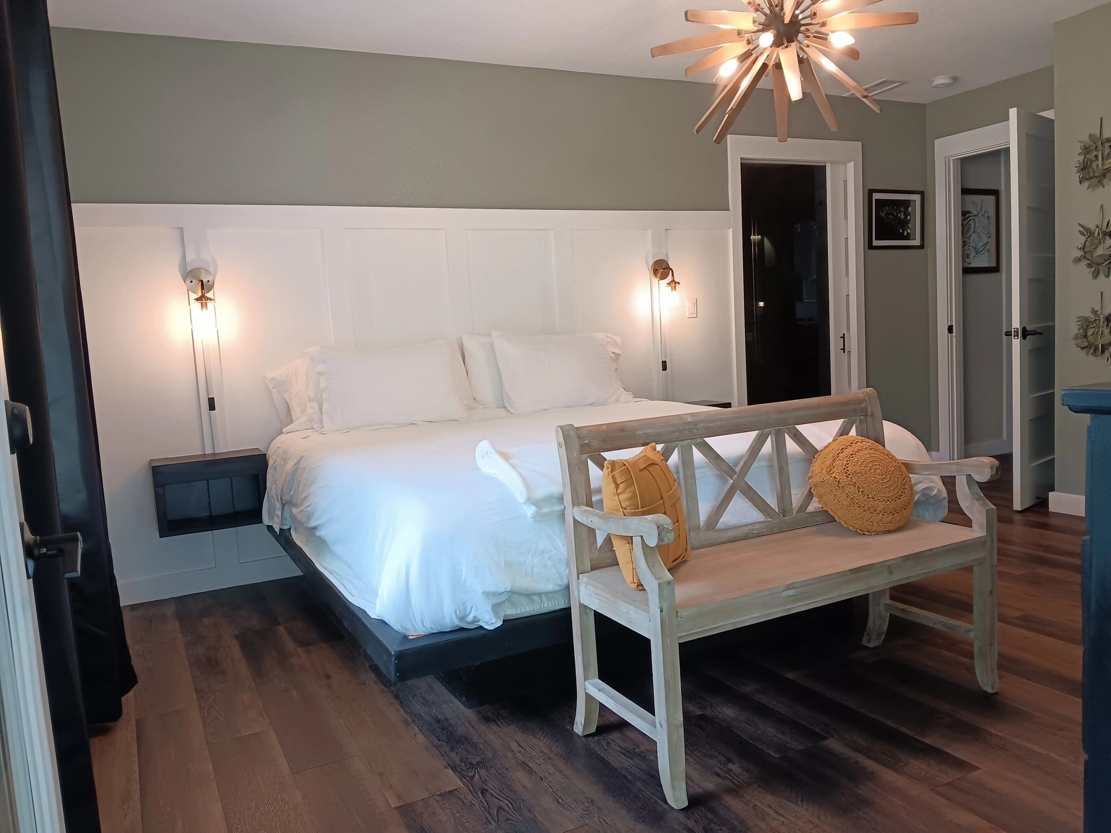 4 habitaciones, tabla de planchar con plancha y wifi gratis 