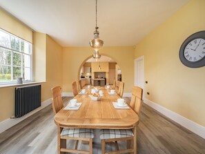 Dining - A truly luxury break in a stunning wing within the beautiful Manor House. (Armathwaite, near Carlisle)