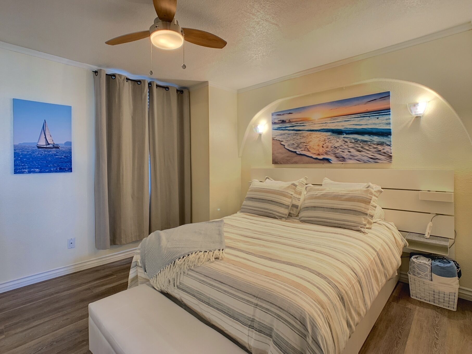 1 chambre, coffres-forts dans les chambres, fer et planche à repasser