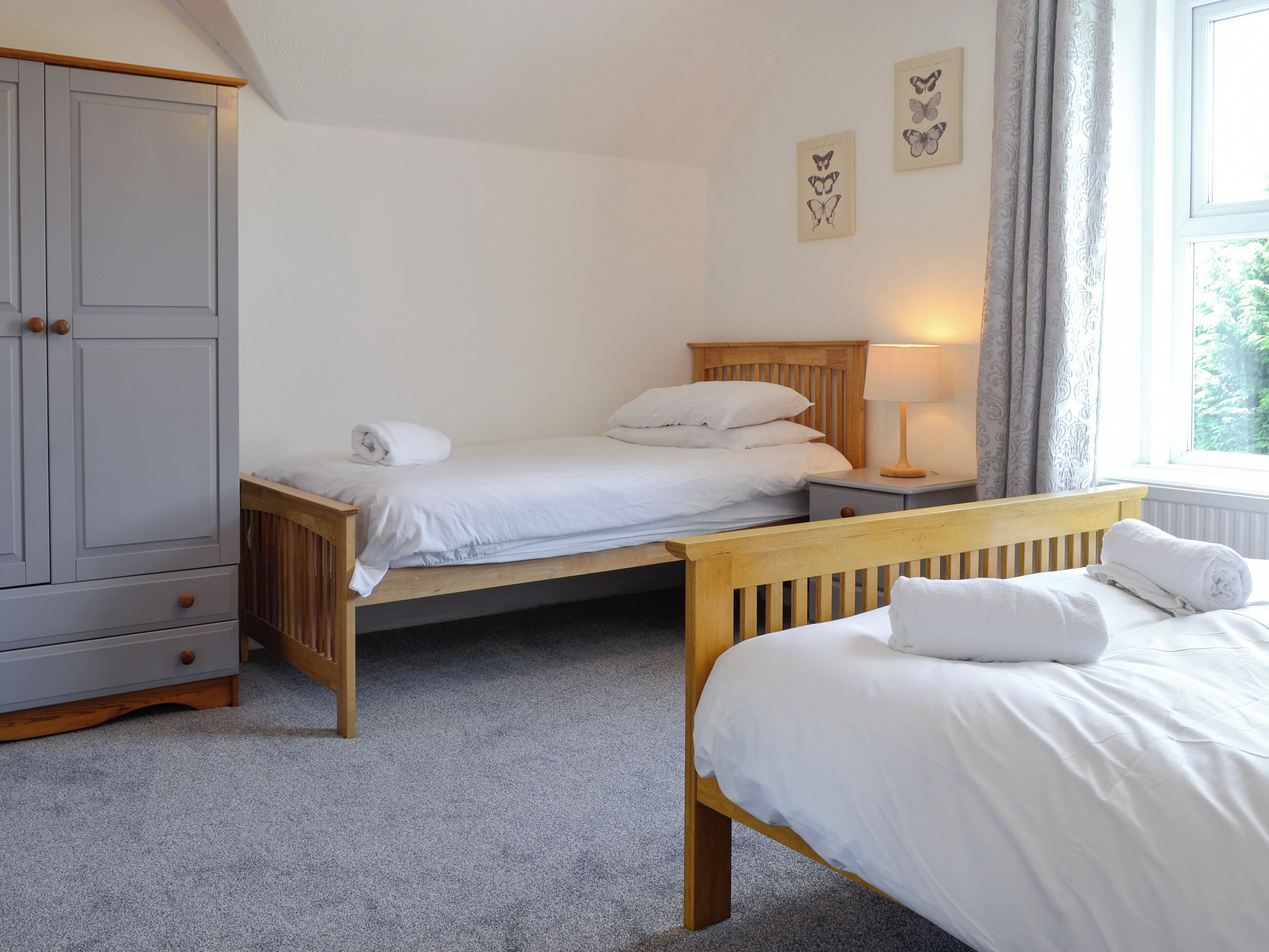 Triple bedroom with a double and a single bed | Hartleyburn Hall, Halton Lea Gate, near Brampton