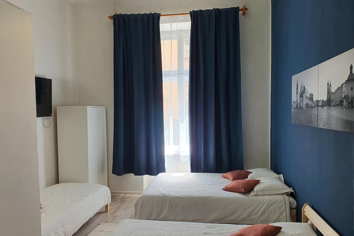 Iron/ironing board (on request), WiFi (free), bed sheets