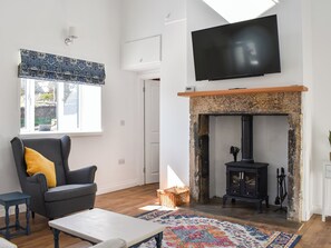 Fernseher, Kamin