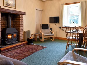 TV, fireplace - 3 bedroom accommodation in Sliddery, Isle of Arran (Sliddery, Isle of Arran)