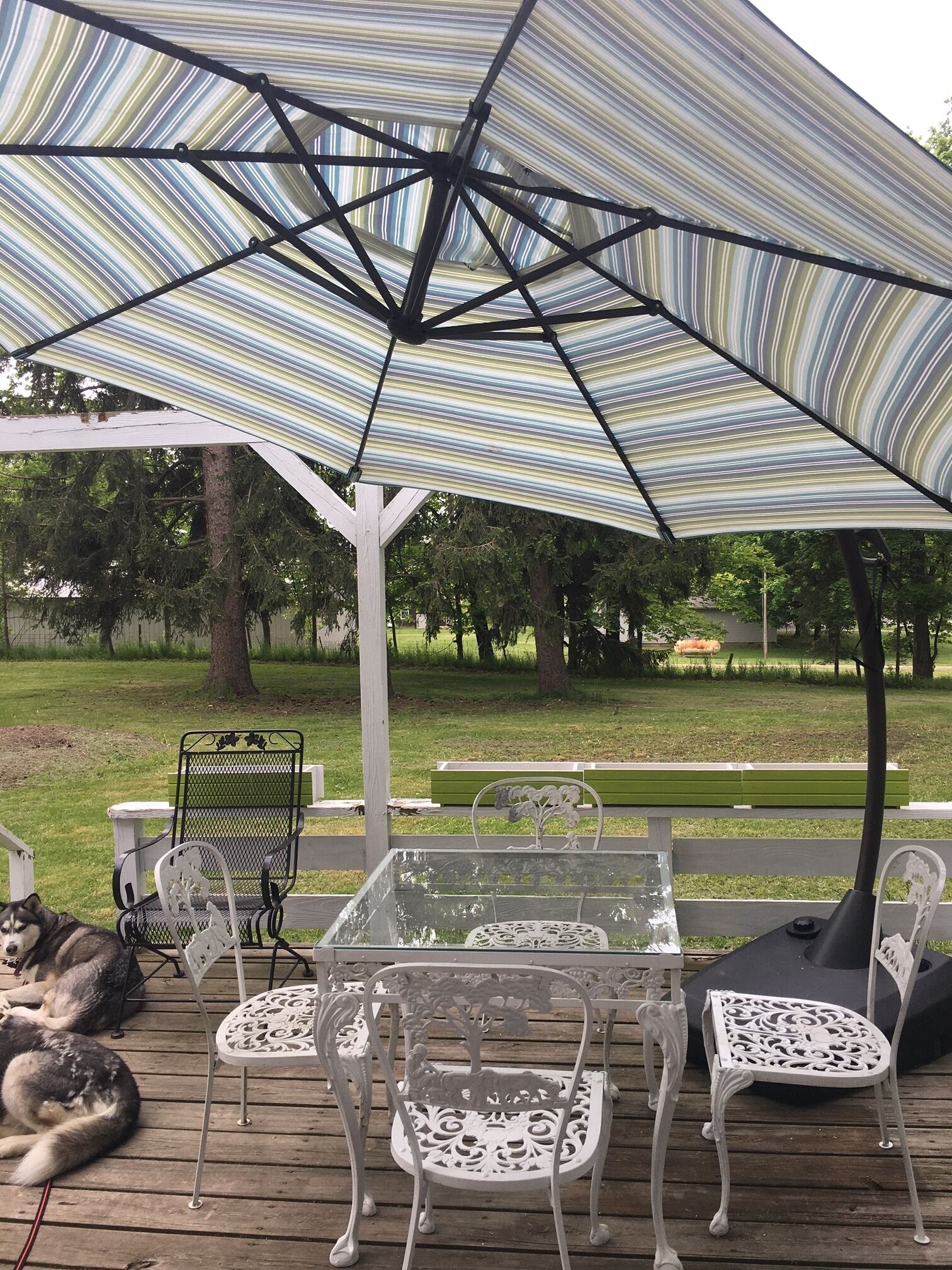 屋外ダイニングエリア