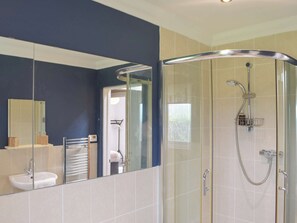 Hair dryer, towels