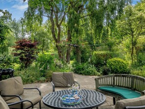 屋外ダイニングエリア