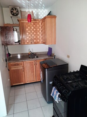 Fridge, microwave, oven, stovetop - Cozy vacation apartment in Kingston (Kingston)