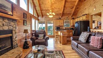 TV, fireplace, DVD player, offices