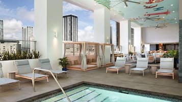 Una piscina riscaldata