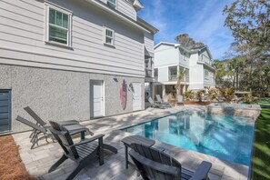 A heated pool - Luxurious169 Jacana w/Gourmet Kitchen- steps to beach and bike path Spa Elevator (Hilton Head Island)