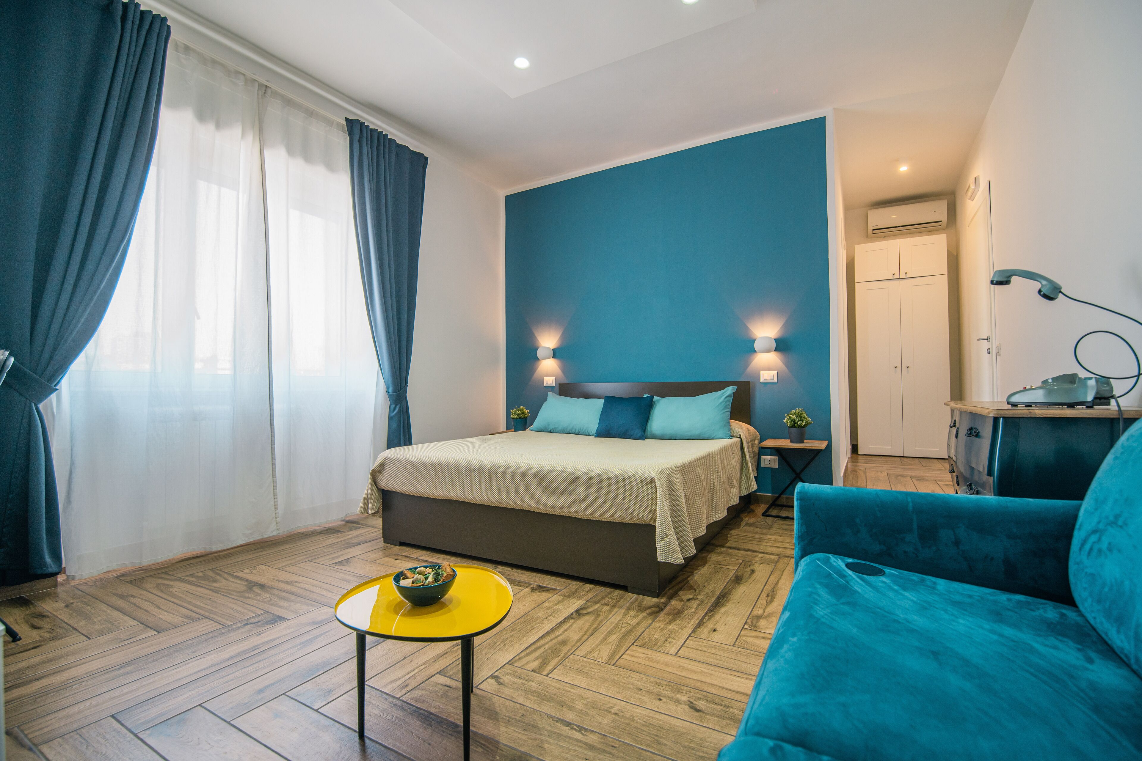 Comfort Room | Down comforters, individually decorated, individually furnished, desk